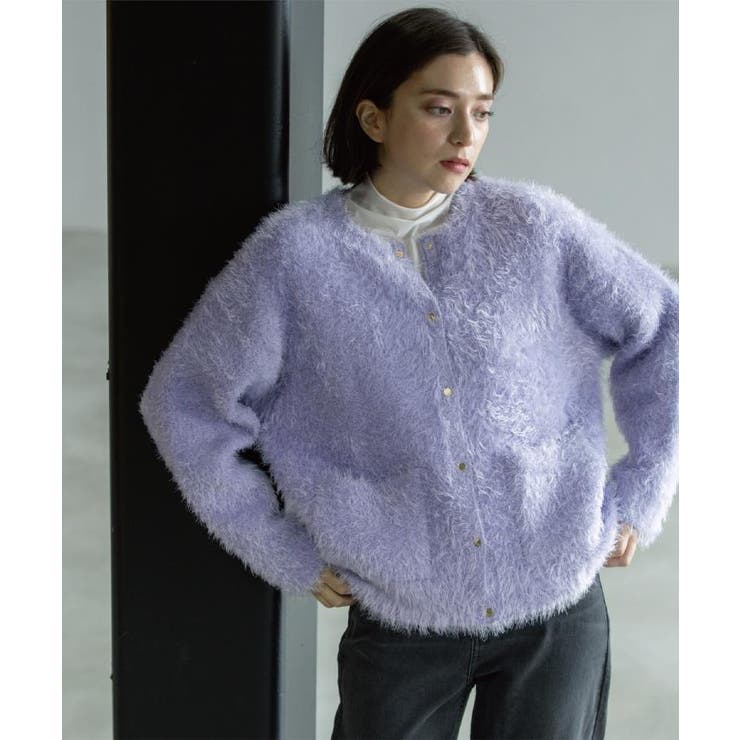 シャギーミドルカーディガン【洗濯機OK】《6col》 | OPAQUE.CLIP | 詳細画像23