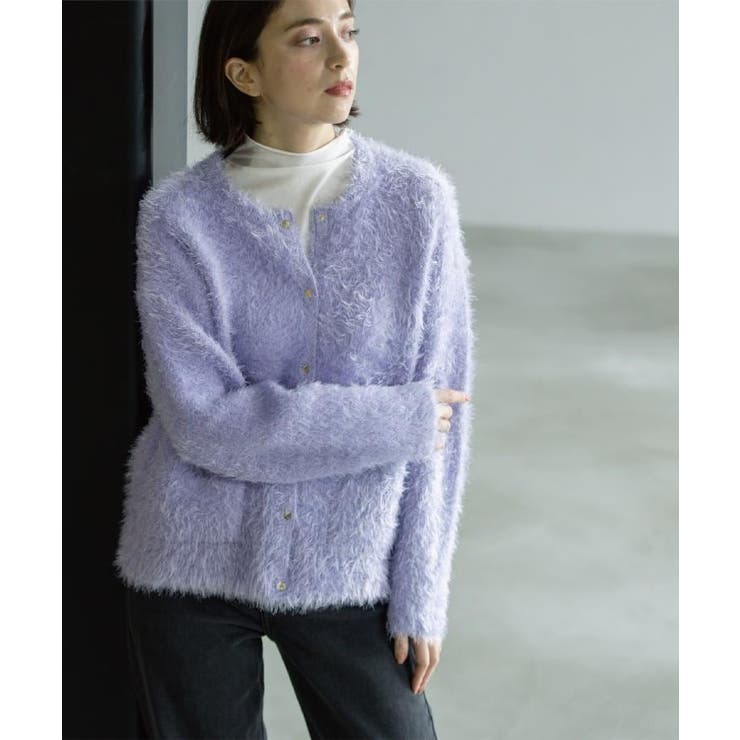 シャギーミドルカーディガン【洗濯機OK】《6col》 | OPAQUE.CLIP | 詳細画像25