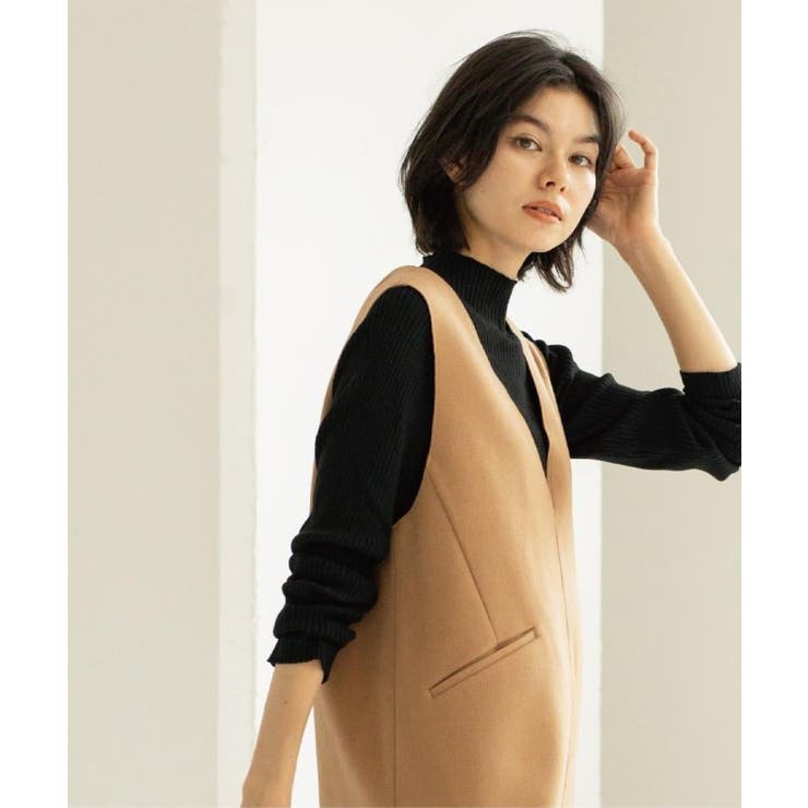 ハイネックリブニット【洗濯機OK】《6col》 | OPAQUE.CLIP | 詳細画像2 