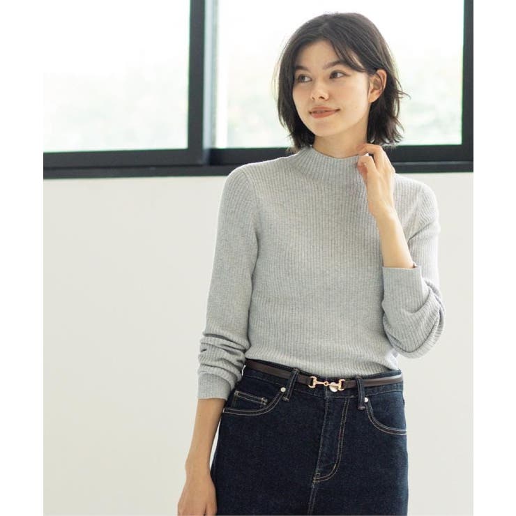 ハイネックリブニット【洗濯機OK】《6col》 | OPAQUE.CLIP | 詳細画像26 