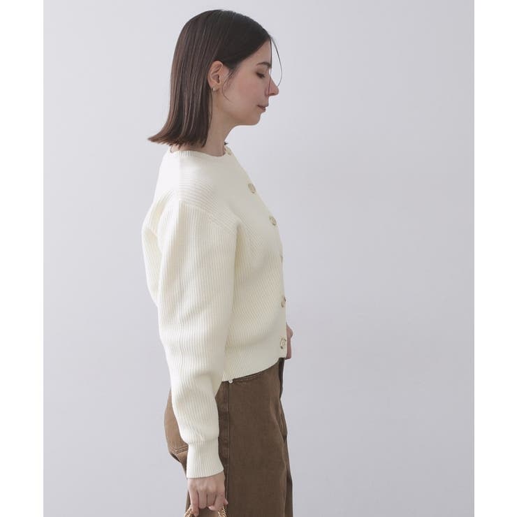 アシンメトリーボタンカーデ【洗濯機OK】 | OPAQUE.CLIP | 詳細画像5 