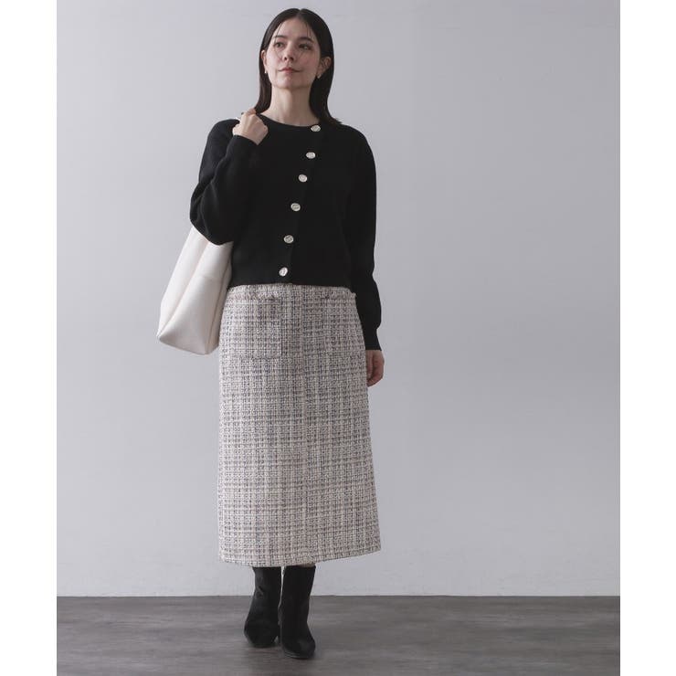 アシンメトリーボタンカーデ【洗濯機OK】 | OPAQUE.CLIP | 詳細画像2 