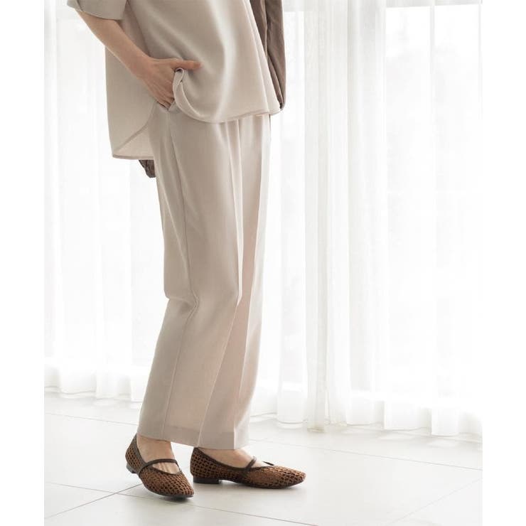 美脚イージーテーパードパンツ【洗濯機OK 防シワ加工 ストレッチ】《SS～LL | OPAQUE.CLIP | 詳細画像11 