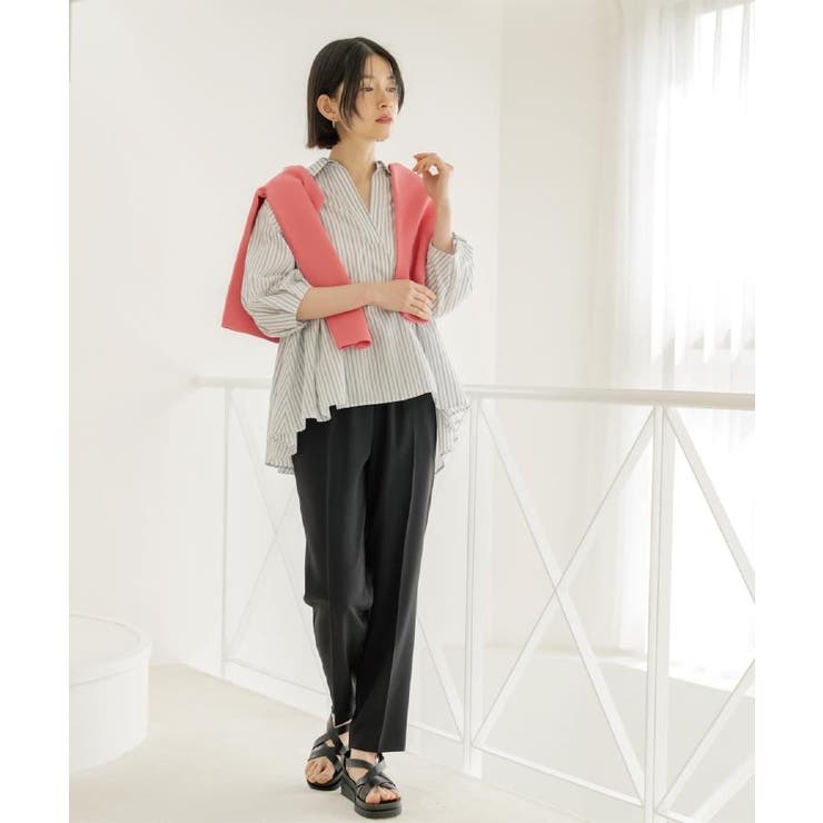 美脚イージーテーパードパンツ【洗濯機OK 防シワ加工 ストレッチ】《SS～LL | OPAQUE.CLIP | 詳細画像16 