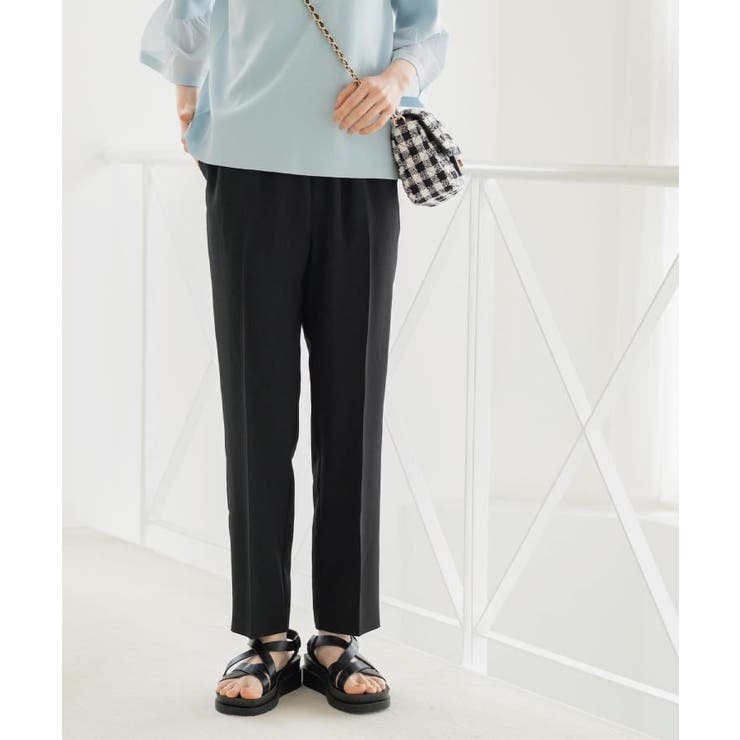 美脚イージーテーパードパンツ【洗濯機OK 防シワ加工 ストレッチ】《SS～LL | OPAQUE.CLIP | 詳細画像18 