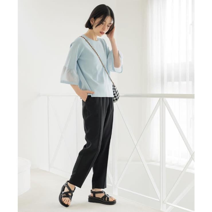 美脚イージーテーパードパンツ【洗濯機OK 防シワ加工 ストレッチ】《SS～LL | OPAQUE.CLIP | 詳細画像19 