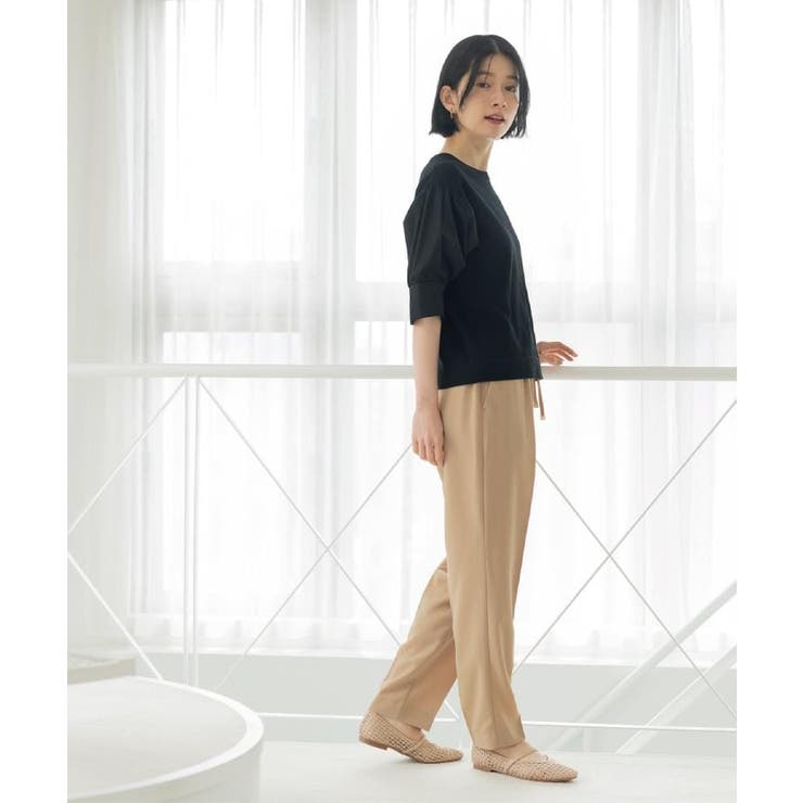 美脚イージーテーパードパンツ【洗濯機OK 防シワ加工 ストレッチ】《SS～LL | OPAQUE.CLIP | 詳細画像20 