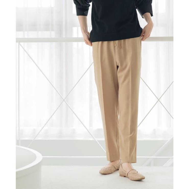 美脚イージーテーパードパンツ【洗濯機OK 防シワ加工 ストレッチ】《SS～LL | OPAQUE.CLIP | 詳細画像22 