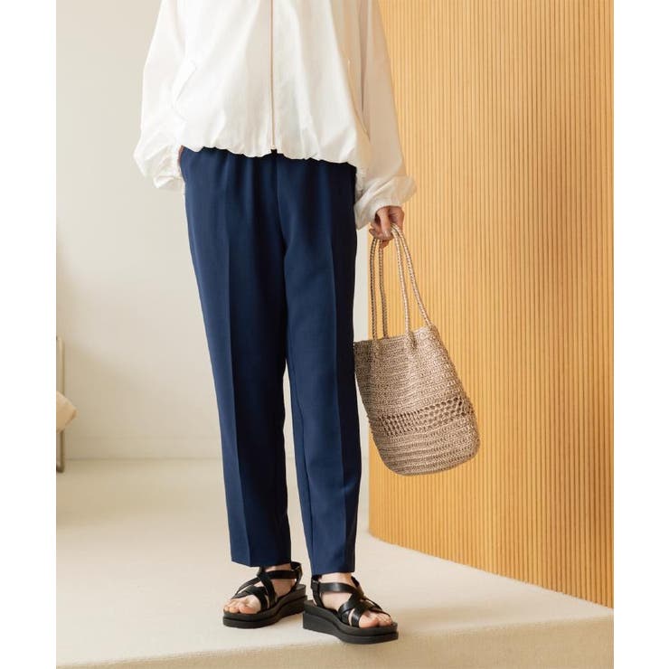 美脚イージーテーパードパンツ【洗濯機OK 防シワ加工 ストレッチ】《SS～LL | OPAQUE.CLIP | 詳細画像26 