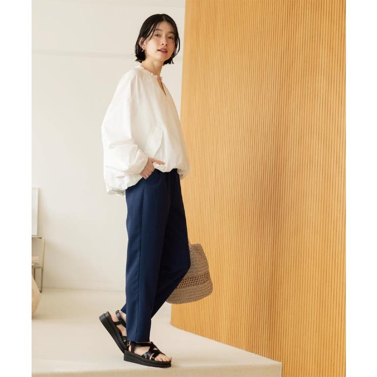 美脚イージーテーパードパンツ【洗濯機OK 防シワ加工 ストレッチ】《SS～LL | OPAQUE.CLIP | 詳細画像28 