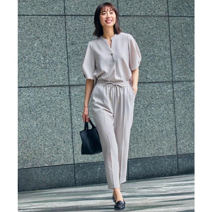 美脚イージーテーパードパンツ【洗濯機OK 防シワ加工 ストレッチ】《SS～LL | OPAQUE.CLIP | 詳細画像9 