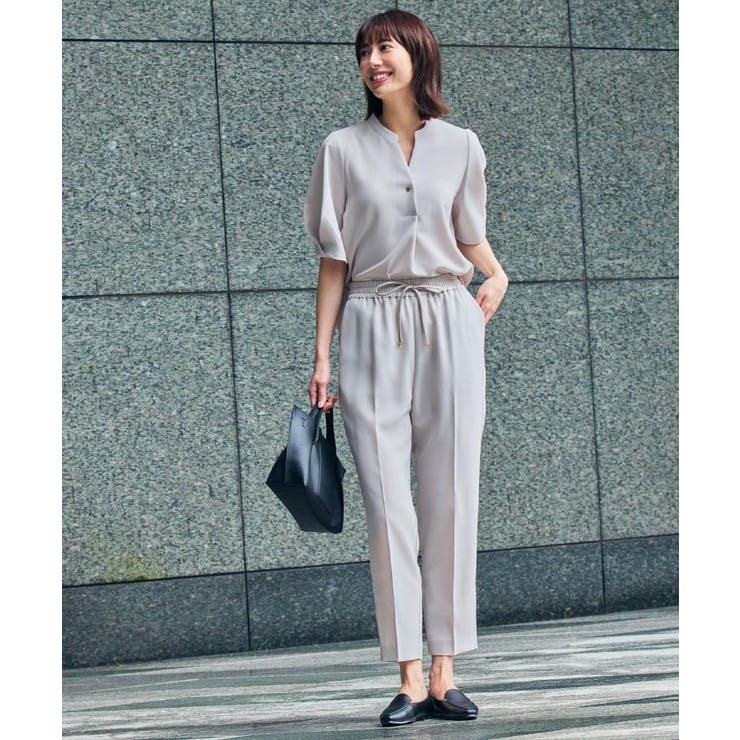 美脚イージーテーパードパンツ【洗濯機OK 防シワ加工 ストレッチ】《SS～LL | OPAQUE.CLIP | 詳細画像10 