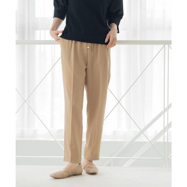 キャメルブラウン(841) | 美脚イージーテーパードパンツ【洗濯機OK 防シワ加工 ストレッチ】《SS～LL | OPAQUE.CLIP