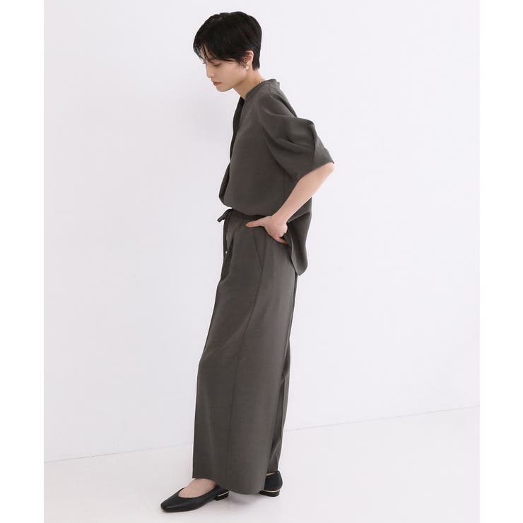 美脚イージーワイドパンツ【洗濯機OK 防シワ加工 ストレッチ】《SS～LL | OPAQUE.CLIP | 詳細画像35 