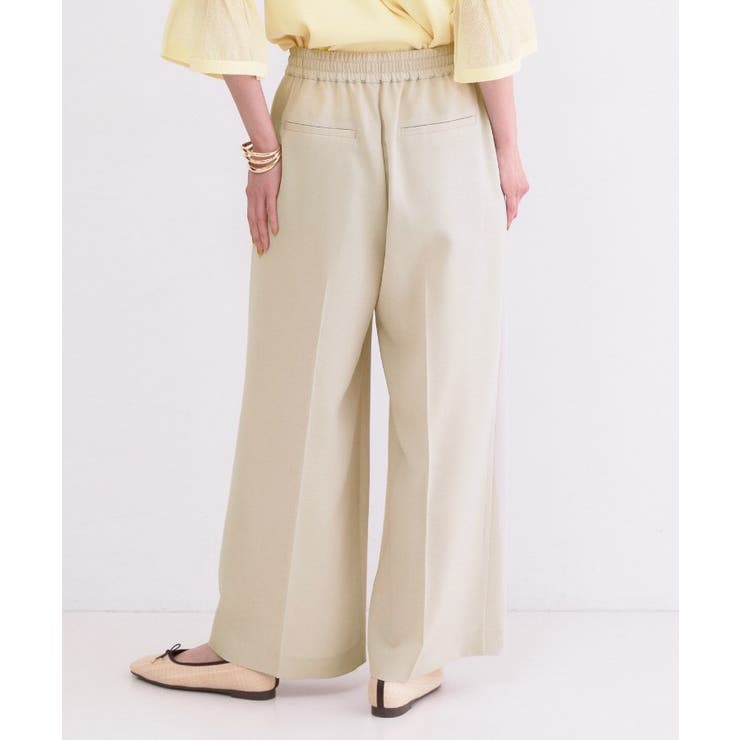 美脚イージーワイドパンツ【洗濯機OK 防シワ加工 ストレッチ】《SS～LL | OPAQUE.CLIP | 詳細画像43 