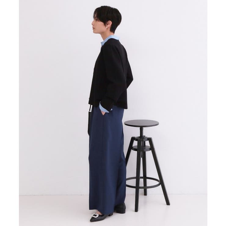 美脚イージーワイドパンツ【洗濯機OK 防シワ加工 ストレッチ】《SS～LL | OPAQUE.CLIP | 詳細画像49 