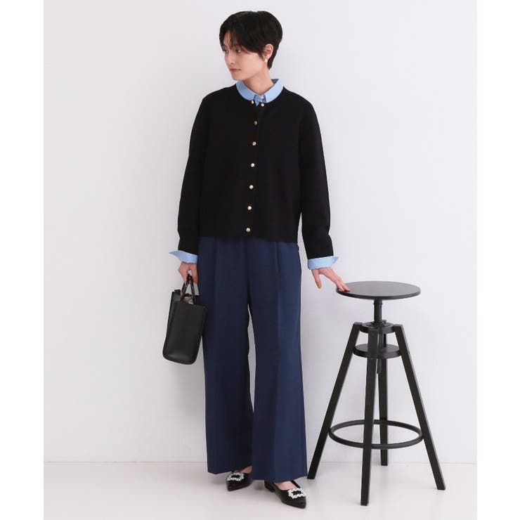 美脚イージーワイドパンツ【洗濯機OK 防シワ加工 ストレッチ】《SS～LL | OPAQUE.CLIP | 詳細画像50 