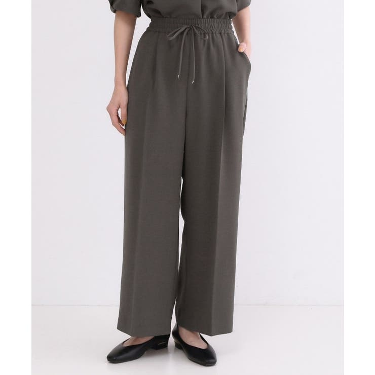 美脚イージーワイドパンツ【洗濯機OK 防シワ加工 ストレッチ】《SS～LL | OPAQUE.CLIP | 詳細画像57 