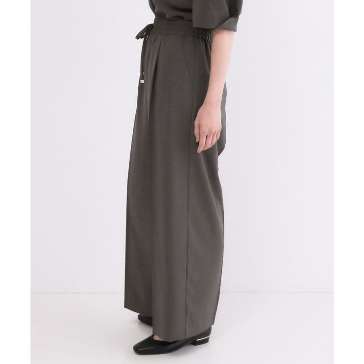 美脚イージーワイドパンツ【洗濯機OK 防シワ加工 ストレッチ】《SS～LL | OPAQUE.CLIP | 詳細画像58 