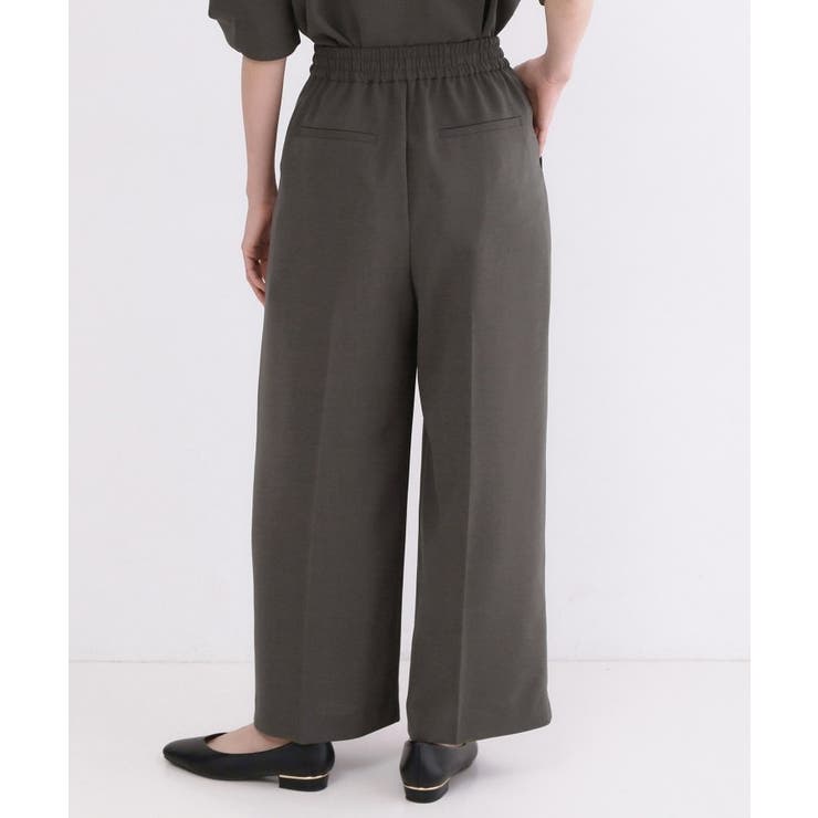 美脚イージーワイドパンツ【洗濯機OK 防シワ加工 ストレッチ】《SS～LL | OPAQUE.CLIP | 詳細画像59 