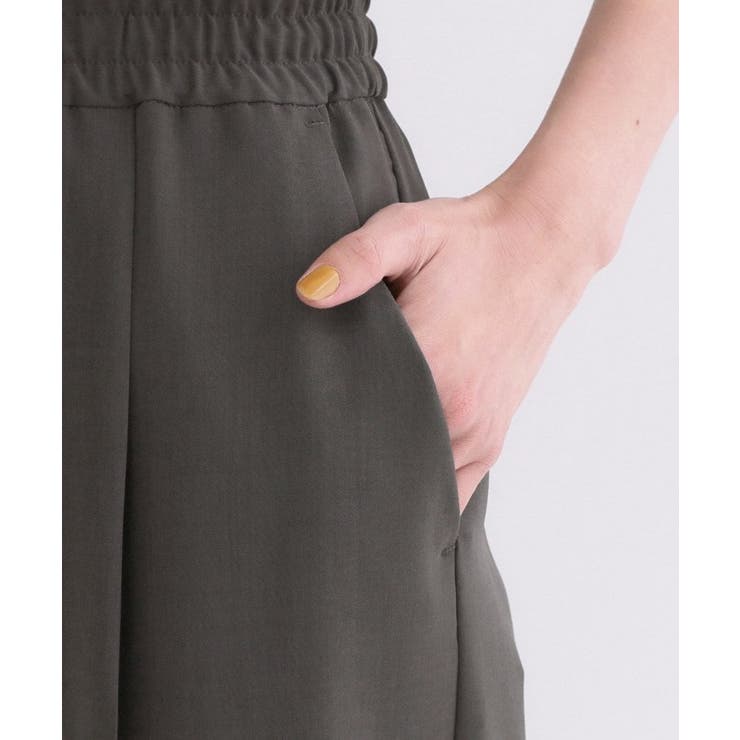 美脚イージーワイドパンツ【洗濯機OK 防シワ加工 ストレッチ】《SS～LL | OPAQUE.CLIP | 詳細画像61 