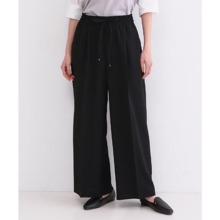 美脚イージーワイドパンツ【洗濯機OK 防シワ加工 ストレッチ】《SS～LL | OPAQUE.CLIP | 詳細画像37 