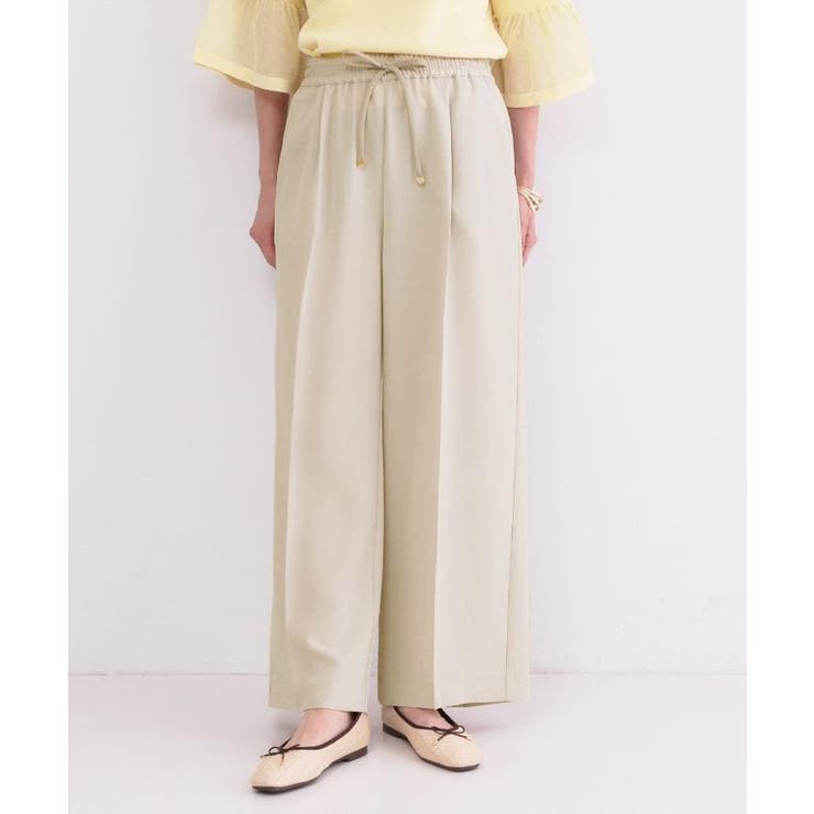 美脚イージーワイドパンツ【洗濯機OK 防シワ加工 ストレッチ】《SS～LL | OPAQUE.CLIP | 詳細画像42 