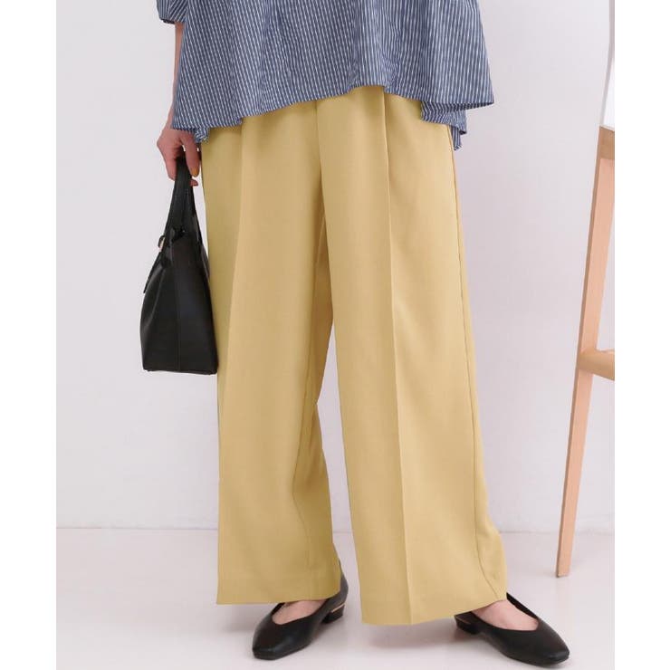 美脚イージーワイドパンツ【洗濯機OK 防シワ加工 ストレッチ】《SS～LL | OPAQUE.CLIP | 詳細画像52 