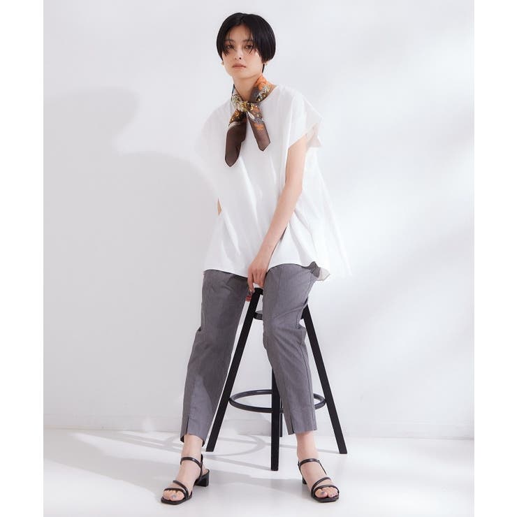 【接触冷感】バックフレアドッキングカットソー《洗濯機OK》 | OPAQUE.CLIP | 詳細画像3 