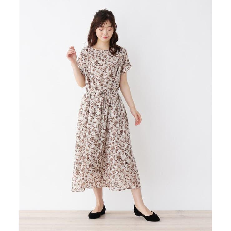大きいサイズあり 13号 ペイズリーリーフデザインワンピース 品番 Wrdw Soup スープ のレディースファッション通販 Shoplist ショップリスト