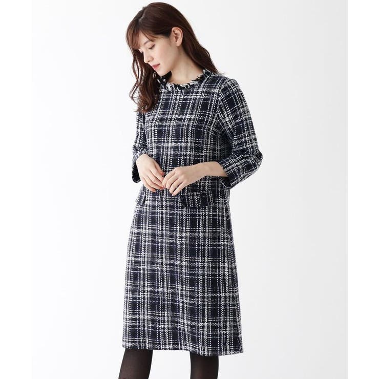 大きいサイズあり 13号 ツイードフリンジワンピース 品番 Wrdw Soup スープ のレディースファッション通販 Shoplist ショップリスト