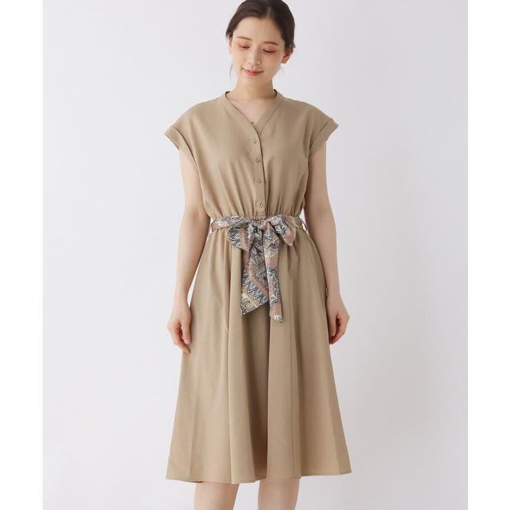 大きいサイズあり 13号 15号 スカーフベルトギャザーワンピース 品番 Wrdw Soup スープ のレディースファッション通販 Shoplist ショップリスト