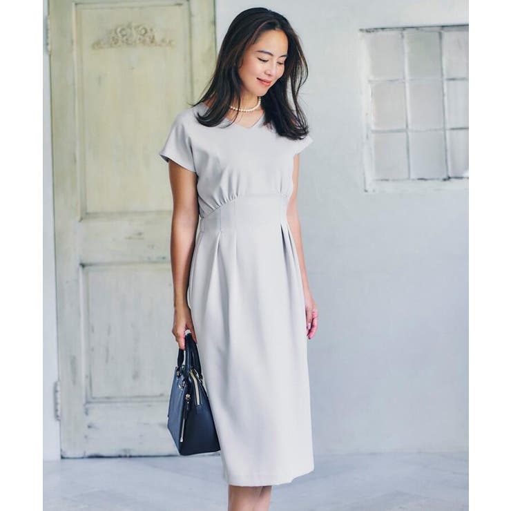 大きいサイズあり 13号 スムースストレッチフレンチスリーブワンピース 品番 Wrdw Soup スープ のレディースファッション通販 Shoplist ショップリスト