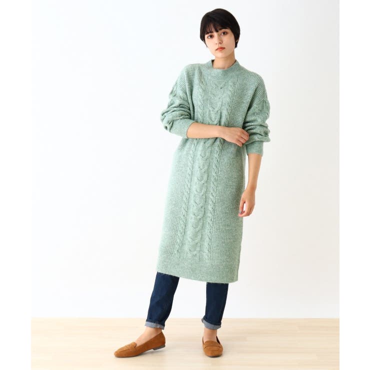 ハイネックケーブルニットワンピース 品番 Wrdw Shoo La Rue シューラルー のレディースファッション通販 Shoplist ショップリスト