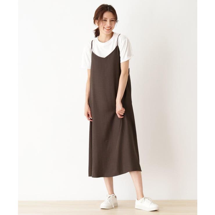 2点セット くるみ釦キャミワンピース Tシャツ 品番 Wrdw Shoo La Rue シューラルー のレディースファッション通販 Shoplist ショップリスト