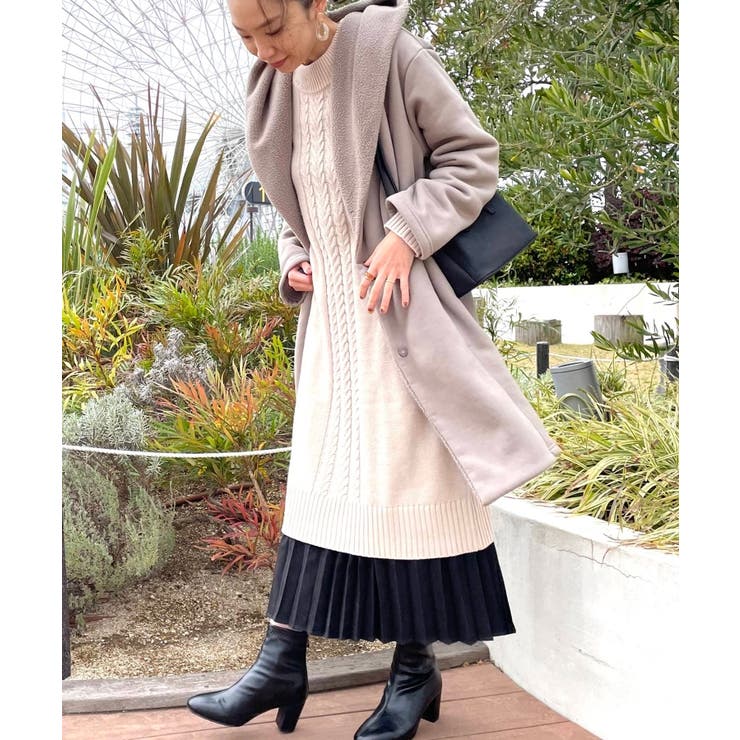 2点セット 裏ボアコート ニットワンピースセット 品番 Wrdw Shoo La Rue シューラルー のレディースファッション通販 Shoplist ショップリスト