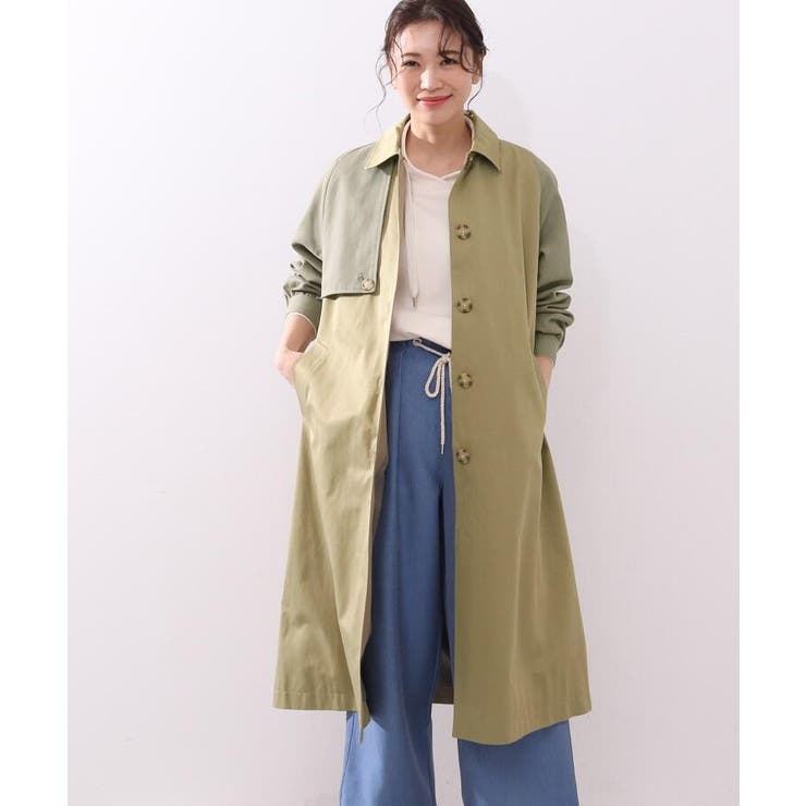 異素材切り替えステンカラ コート 品番 Wrdw Shoo La Rue シューラルー のレディースファッション通販 Shoplist ショップリスト