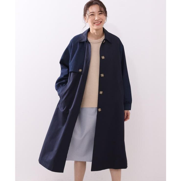異素材切り替えステンカラ コート 品番 Wrdw Shoo La Rue シューラルー のレディースファッション通販 Shoplist ショップリスト