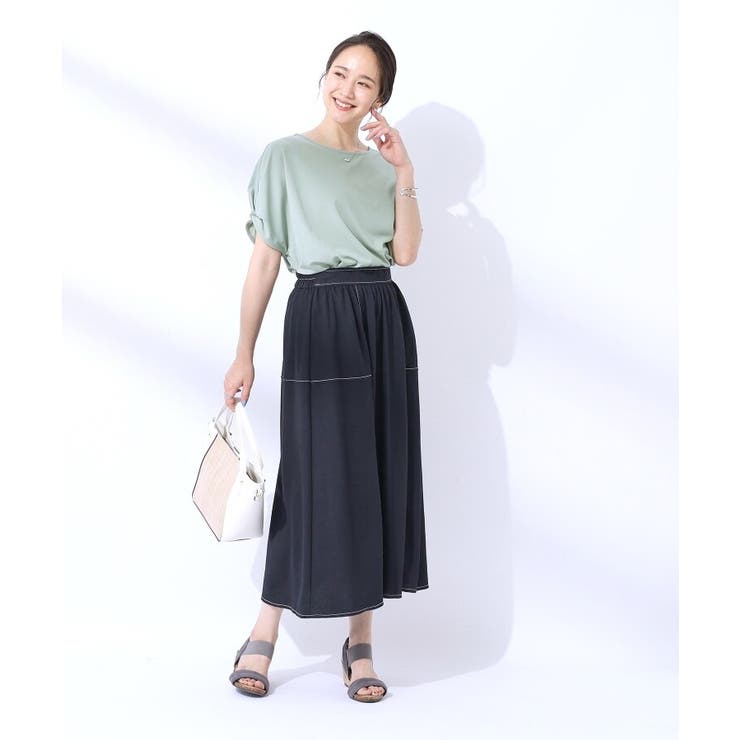 【UV】大人上品な 配色ステッチ フレアスカート | SHOO・LA・RUE | 詳細画像21 