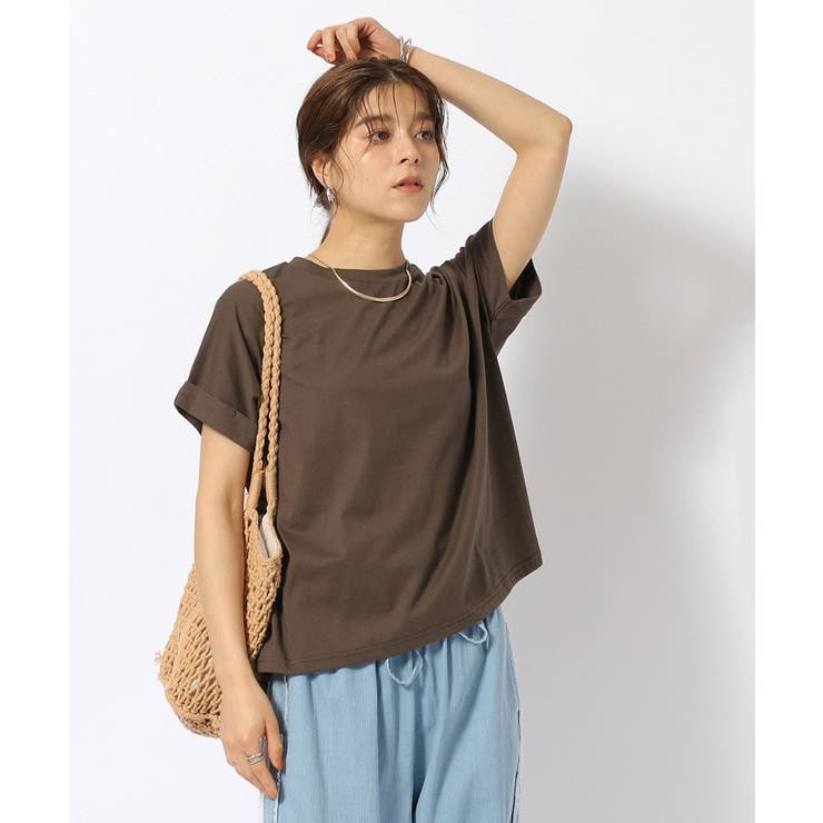 【洗える/UV】お袖ロールアップゆるTシャツ | SHOO・LA・RUE | 詳細画像5 
