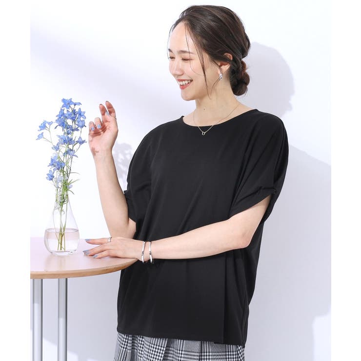 ブラック(019) | 【UV】大人のための お袖ツイストトップス | SHOO・LA・RUE