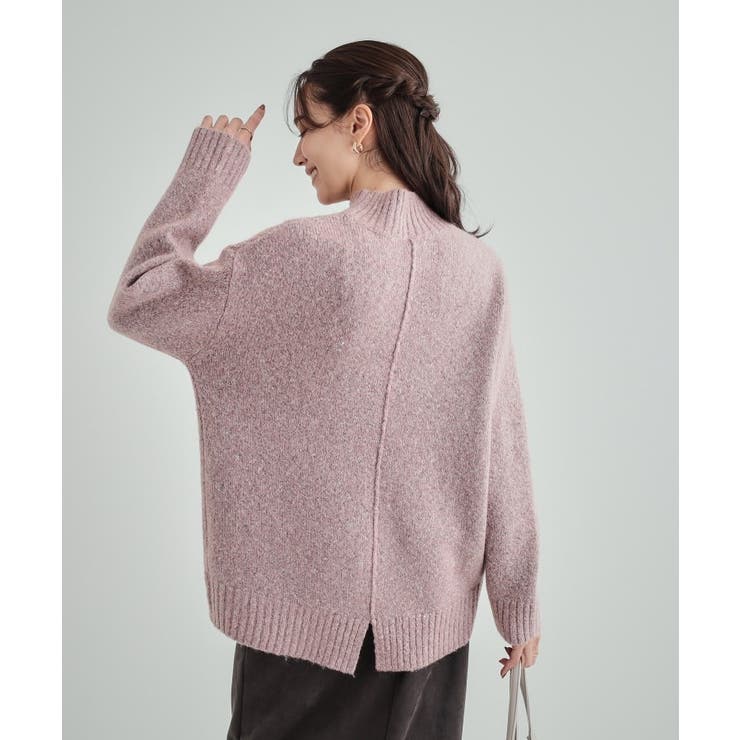 体型カバー】ふわふわミックスヤーン ハイネックニット [品番：WRDW0211601]｜SHOO・LA・RUE（シューラルー）のレディースファッション通販｜SHOPLIST（ショップリスト）