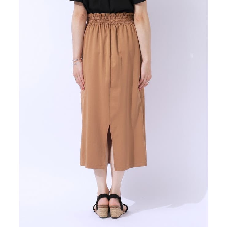 【洗える/UV】ウエストがキレイに見える カーゴナロースカ―ト | SHOO・LA・RUE | 詳細画像15 