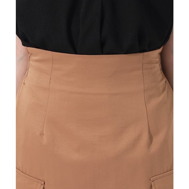 【洗える/UV】ウエストがキレイに見える カーゴナロースカ―ト | SHOO・LA・RUE | 詳細画像16 
