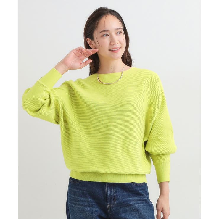 【洗濯機可/体型カバー】お袖ボタン リブドルマンニット | SHOO・LA・RUE | 詳細画像25 