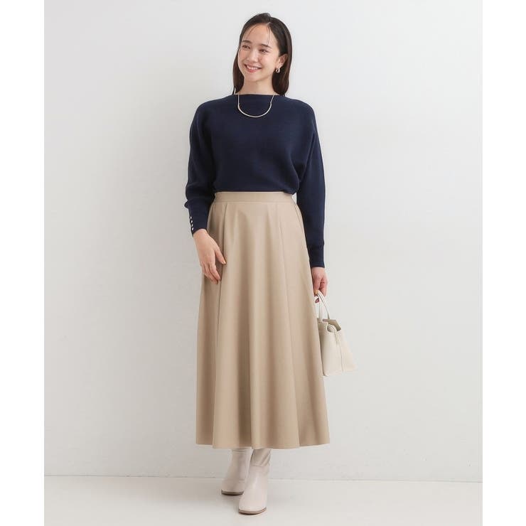 【洗濯機可/体型カバー】お袖ボタン リブドルマンニット | SHOO・LA・RUE | 詳細画像39 