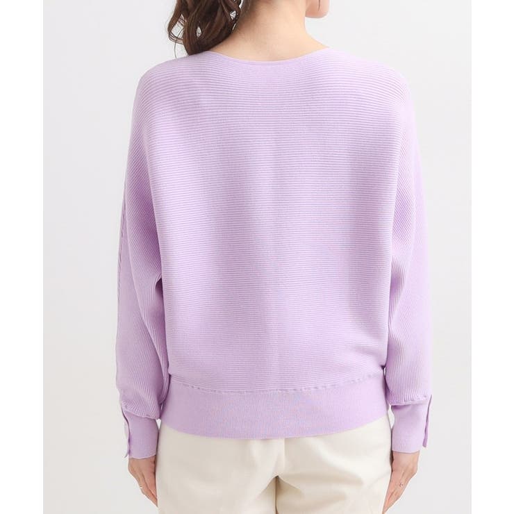 【洗濯機可/体型カバー】お袖ボタン リブドルマンニット | SHOO・LA・RUE | 詳細画像43 