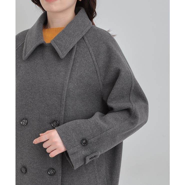 【2WAY】こなれきれい ウール調コクーンコート | SHOO・LA・RUE | 詳細画像28 