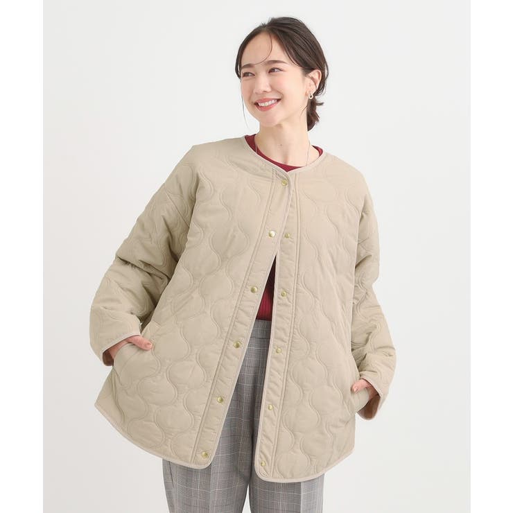 【高レビュー/洗濯機可/撥水】大人のための キルトオーバーブルゾン | SHOO・LA・RUE | 詳細画像9 