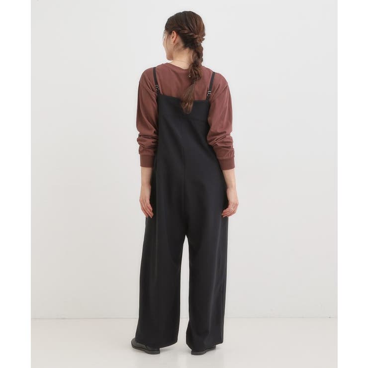 【S-LL】大人カジュアルに ベアトップ風 キャミサロペット | SHOO・LA・RUE | 詳細画像4 